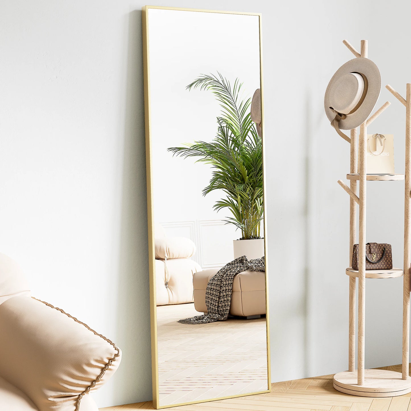 Simple & Modern 64" Tall Full Body Wall Mirror