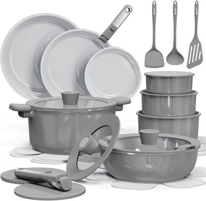 Ultra Durable 25-Piece Ceramic Non-Stick Cookware Set