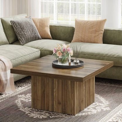 Elegant Mid-Century Modern Square Coffee Table