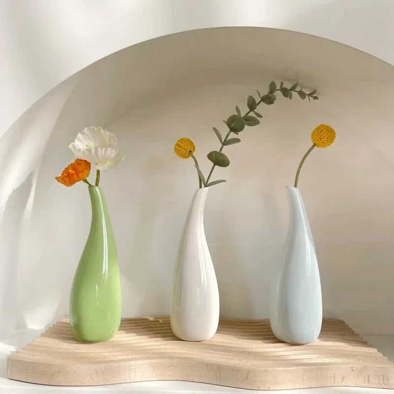Small Ceramic Nordic Style Flower Bud Vase
