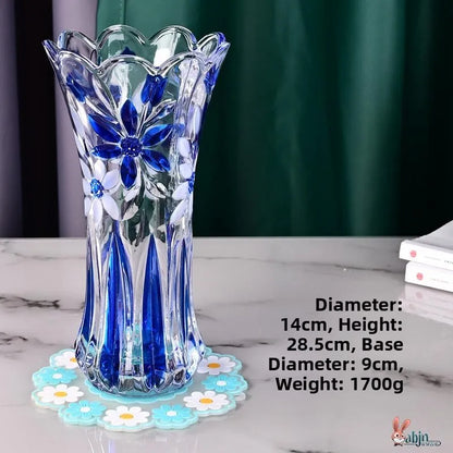 Minimalist Style Multi-Color Glass Flower Vase