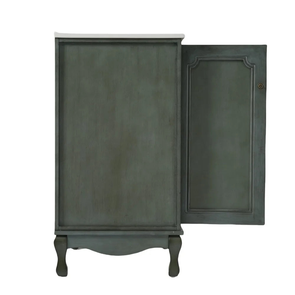 American Retro Style 30" Bathroom Vanity w/Separate Ceramic Sink
