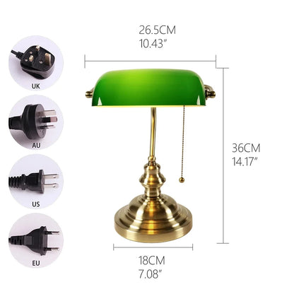 Retro Vintage Bankers Table/Desk Lamp