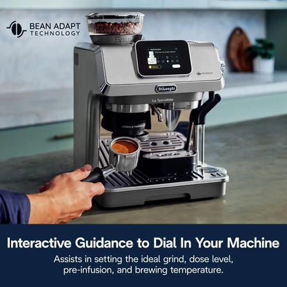 Shot of De'Longhi La Specialista Touch Espresso Machine making cold brew in minutes.