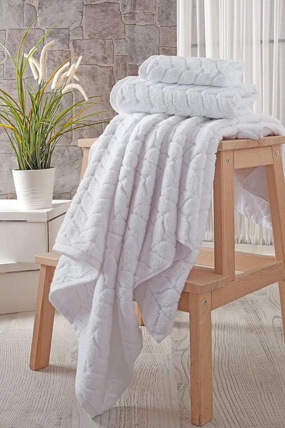 Luxurious Soft Plush Quick Dry Cotton Bath Towel Set