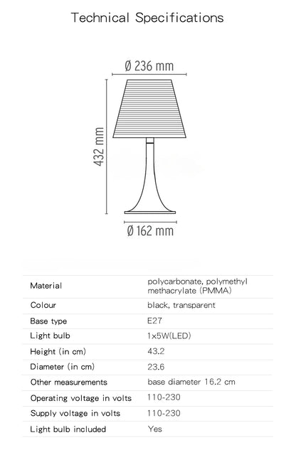 Modern & Simple Acrylic Table Lamp