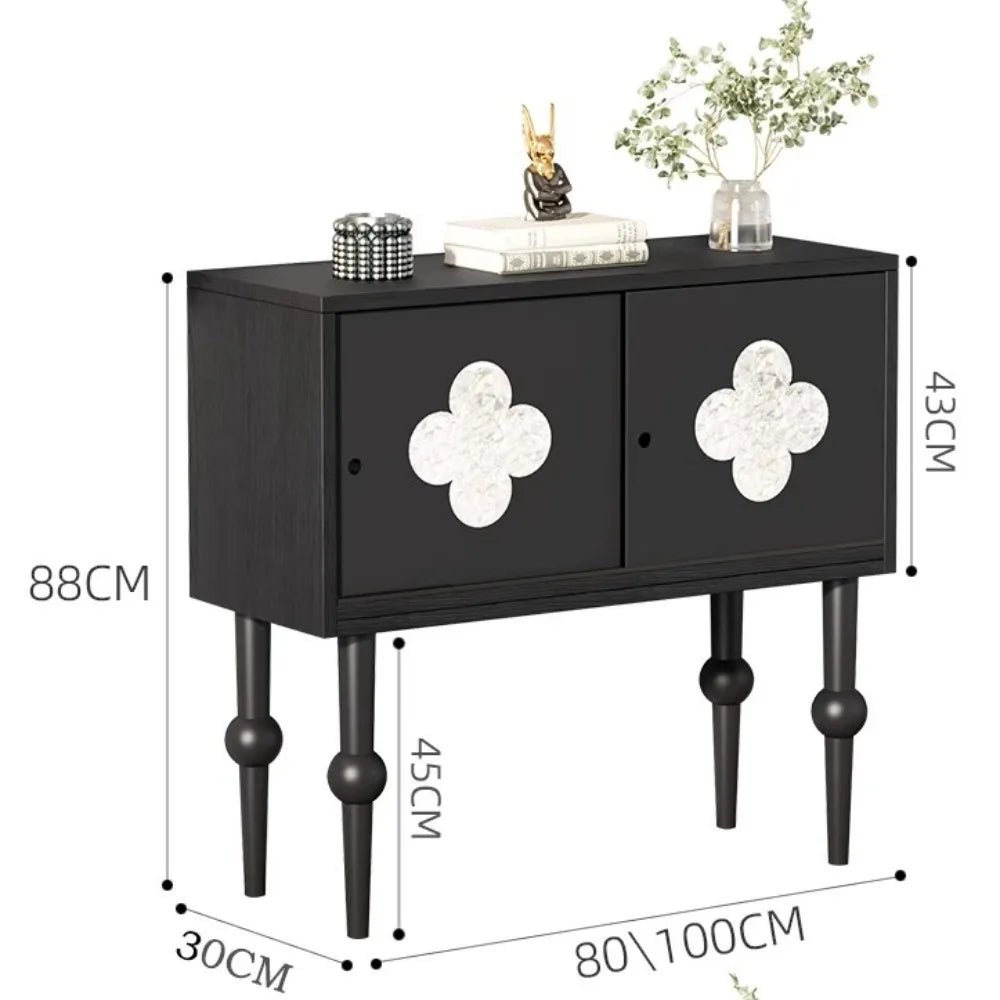 Retro Style High-leg Accent Cabinet