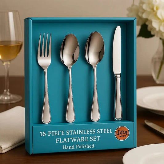 Luxury Premium 16-Piece Silverware Set For 4