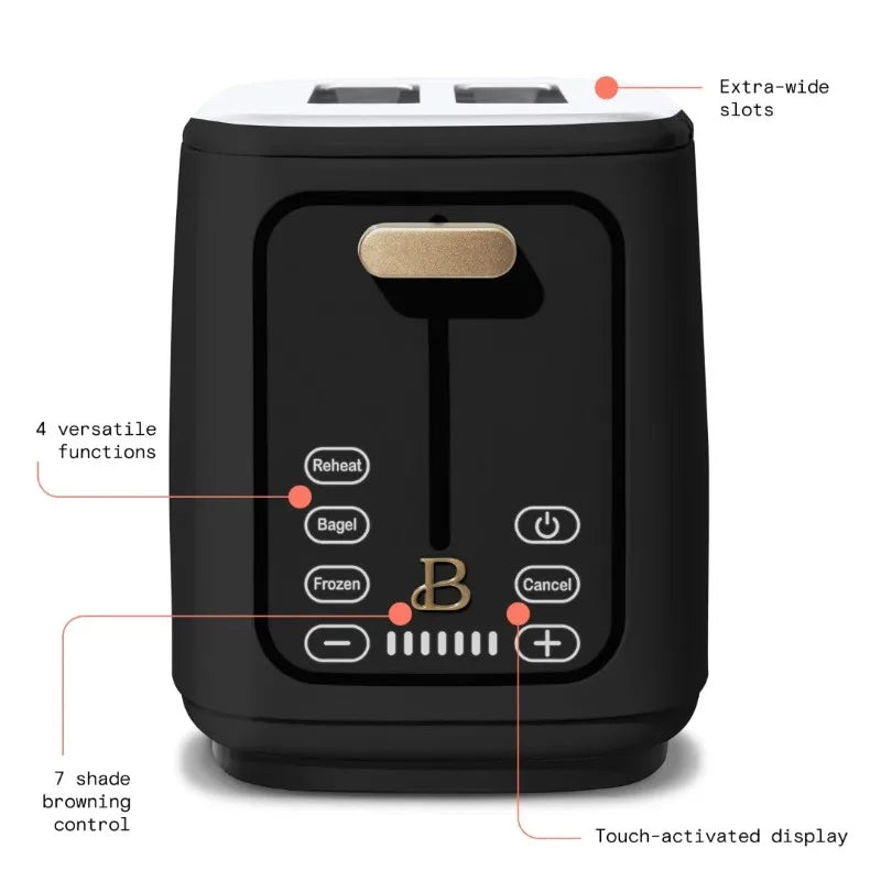 The Beautiful 2-Slice Toaster w/ Touch-Activated Display