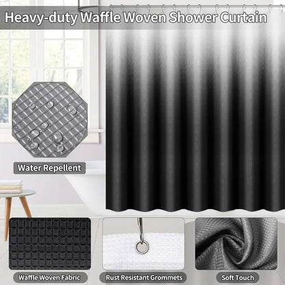 Complete Modern Black 34-Piece Bathroom Accessory Set 