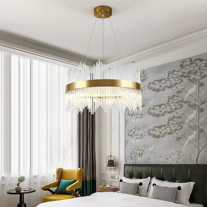 Modern LED Dimmable Crystal Chandelier