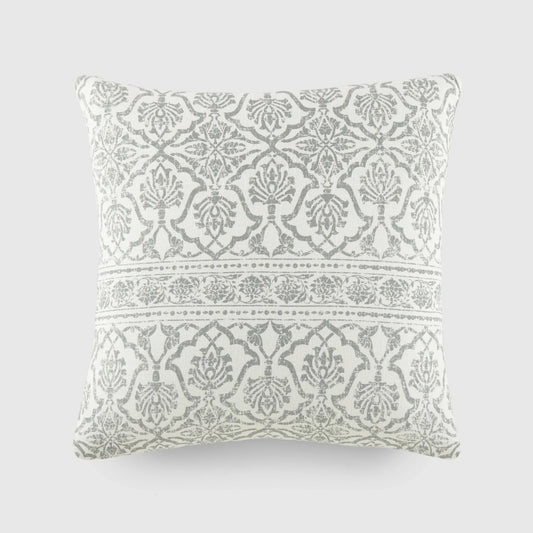 Elegant Decorative Throw Pillow in Artic Antique Floral Pattern