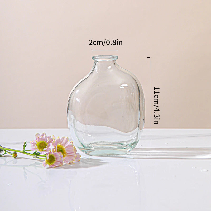 Retro Glass Flower Vase~Available in Three Captivating Colorways