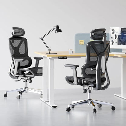 Detailed image of the retractable footrest on the FlexiSpot ErgoX Premium Ergonomic Office Chair, enhancing comfort during breaks.