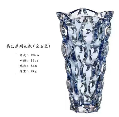 Luxury Crystal Glass Footed Tabletop/Countertop Vase