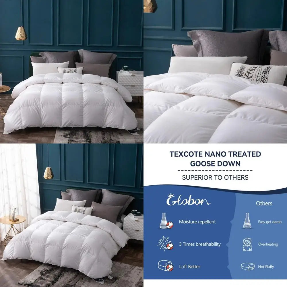 All-Season King Size Goose Down Comforter(duvet insert)