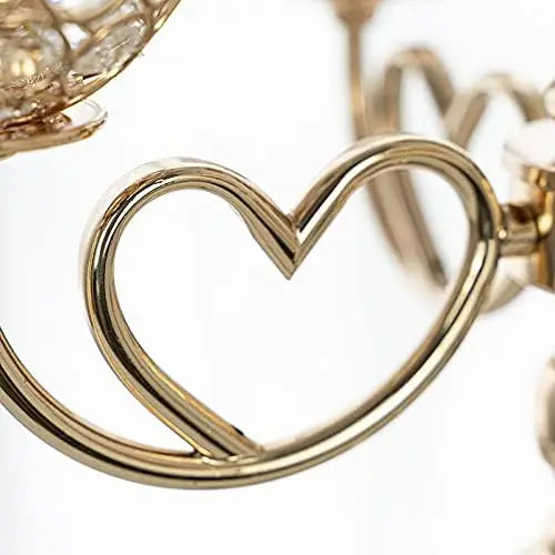 5~Arm Gold Heart Candelabrum