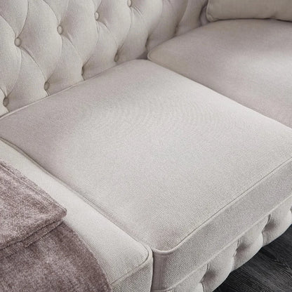 Classic & Luxurious 3-Seater Chesterfield Sofa w/Nailhead Trim