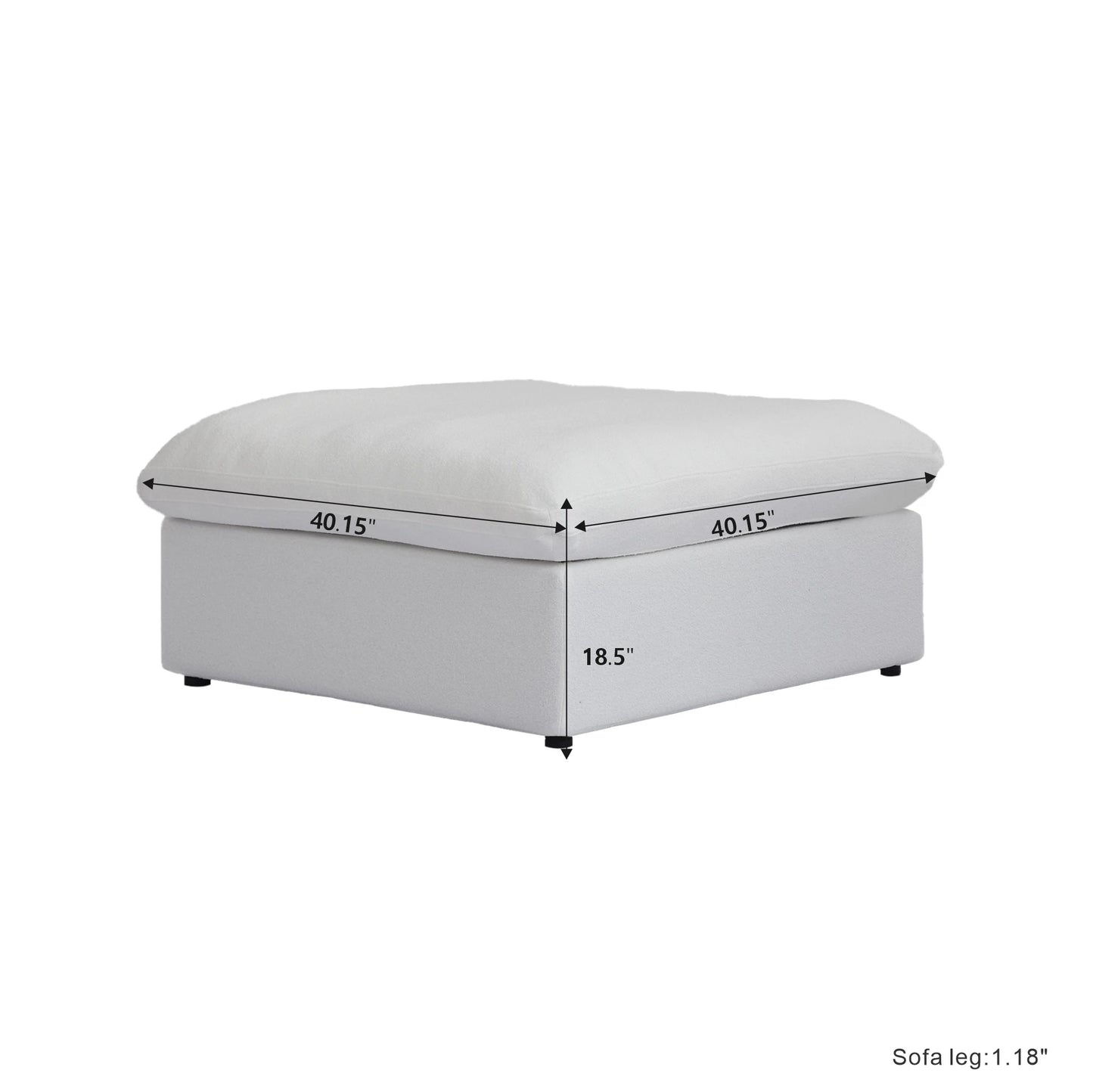 Modular 6-seat U-shaped Down Filled Comfy Cloud Couch