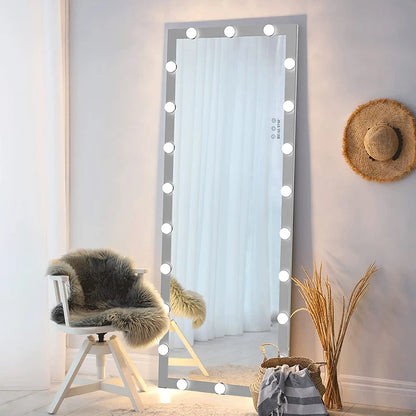 Modern 63" Tall Full Length Mirror w/22 LED Bulbs