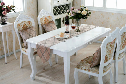 Long Strip Table Runner under candlelight - Perfect long table runner for romantic dining experiences.