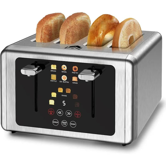 Versatile Stainless Steel 4-Slice Toaster  w/Touchscreen Control Panel