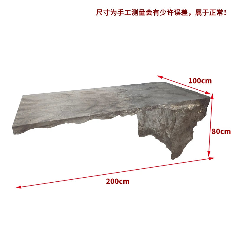 Luxury High-End Luminous Crystal Glacier Island Table