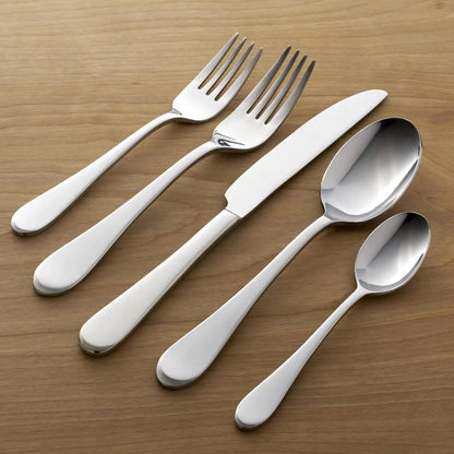 Simple & Elegant 45-Piece Flatware Set for 8 plus a 5-Piece Serving Set