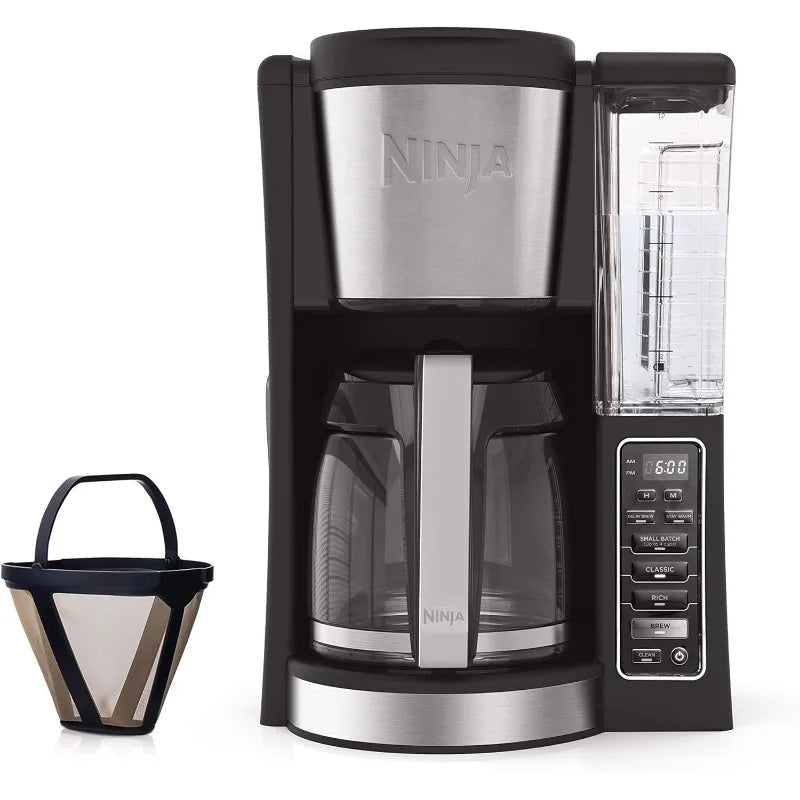 12-Cup Programmable Black Coffee Maker