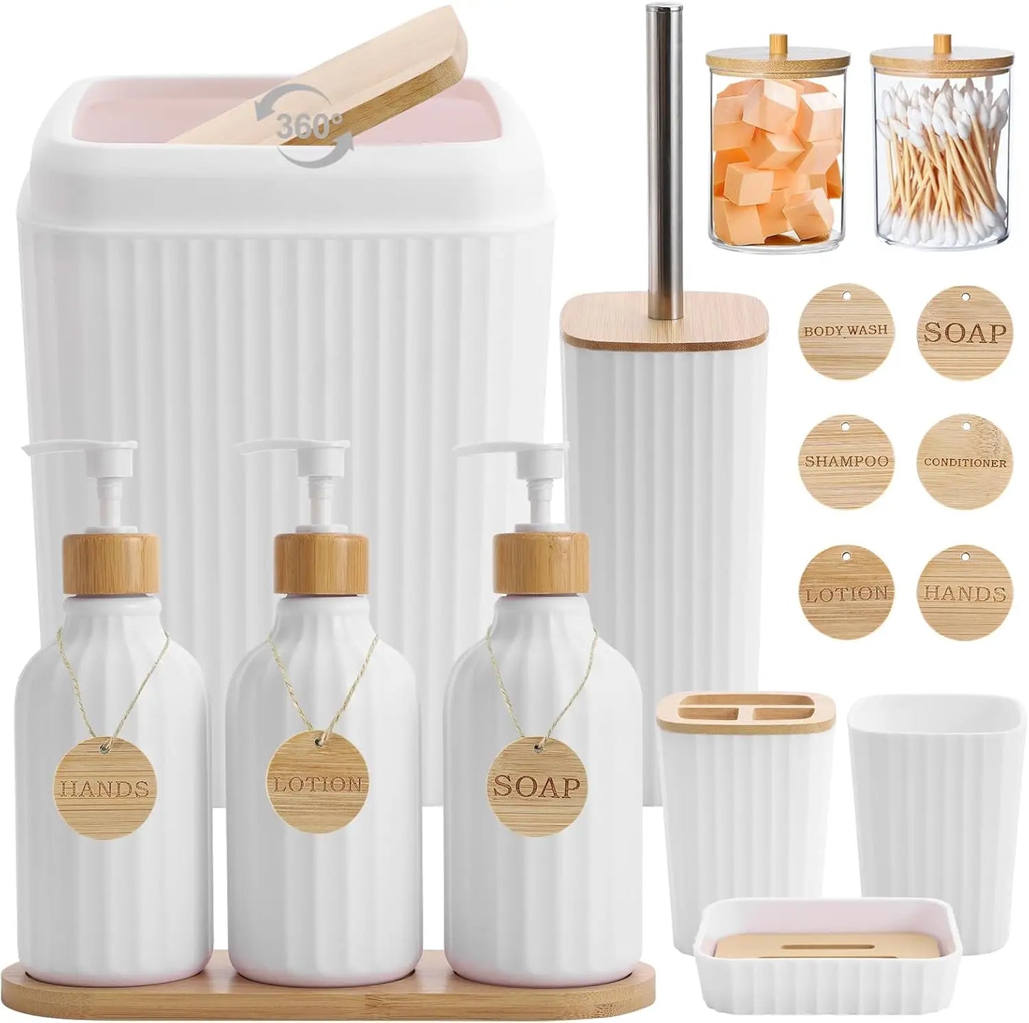 Modern 20-Piece Bathroom Accessory Set