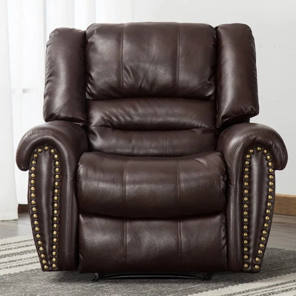 Classic & Traditional Brown Leather Recliner