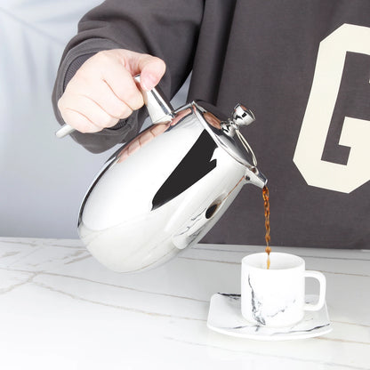 Modern High-Grade Double-Wall French Press Coffee Maker