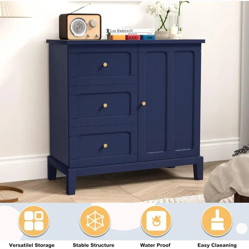 Sideboard/Wooden Storage Cabinet w/Three Drawers