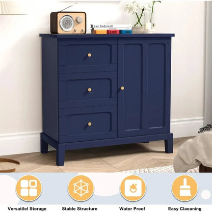 Sideboard/Wooden Storage Cabinet w/Three Drawers