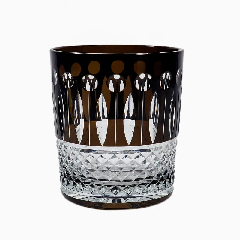 Chic Premium Hand-Cut Whiskey Glass – Lead-Free Crystal Edo Kiriko Tumbler, adding a luxurious touch to any bar setup with its artisan appeal.