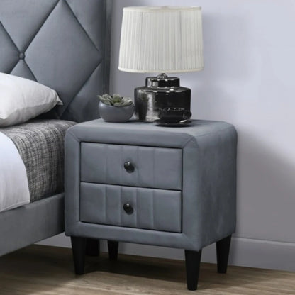 Elegant Velvet Bedside Table/Night Table~Adds a Touch of Sophistication to any Bedroom