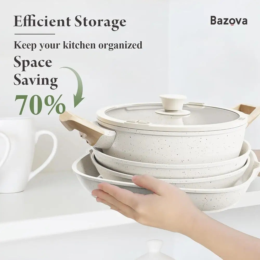 19-Piece Non-Stick Ceramic Cookware Set