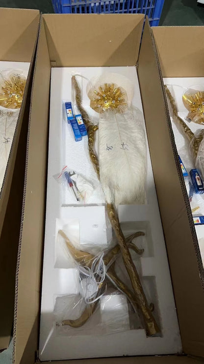 Modern Nordic Ostrich Feather Luxury Floor/Table LED Lamp 