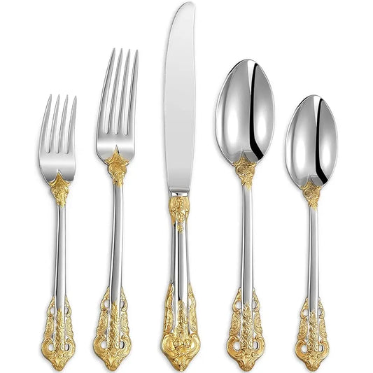Luxury 20 Piece 18/10 Stainless Steel Fine Silverware Set(Service For 4)