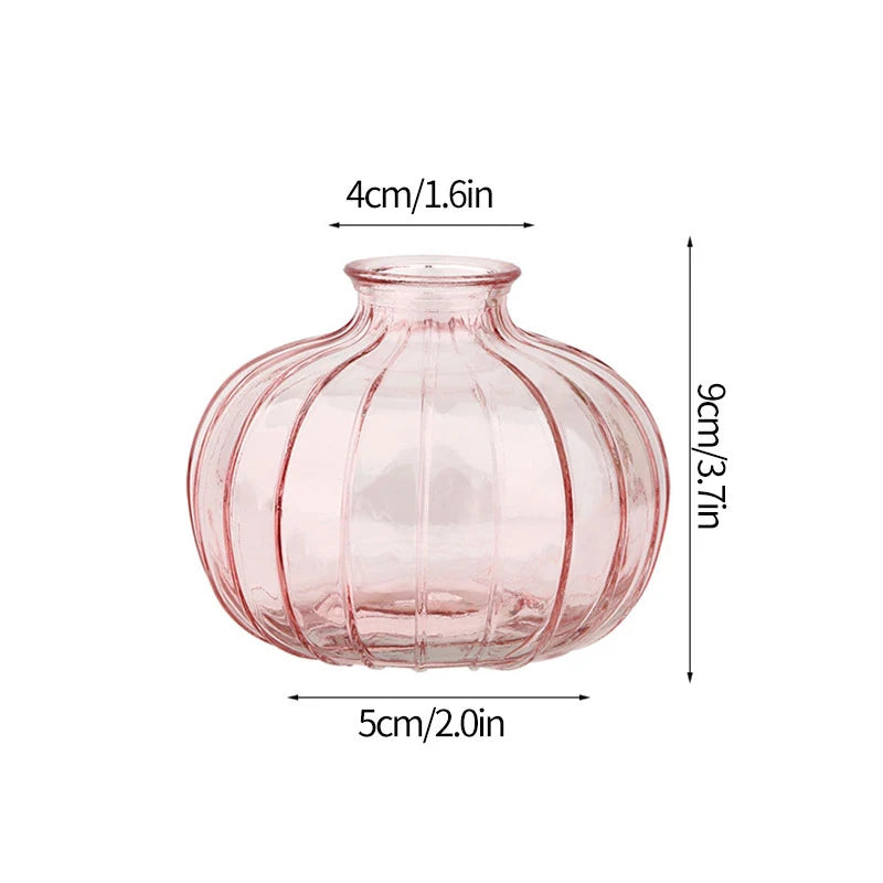 Retro Glass Flower Vase~Available in Three Captivating Colorways