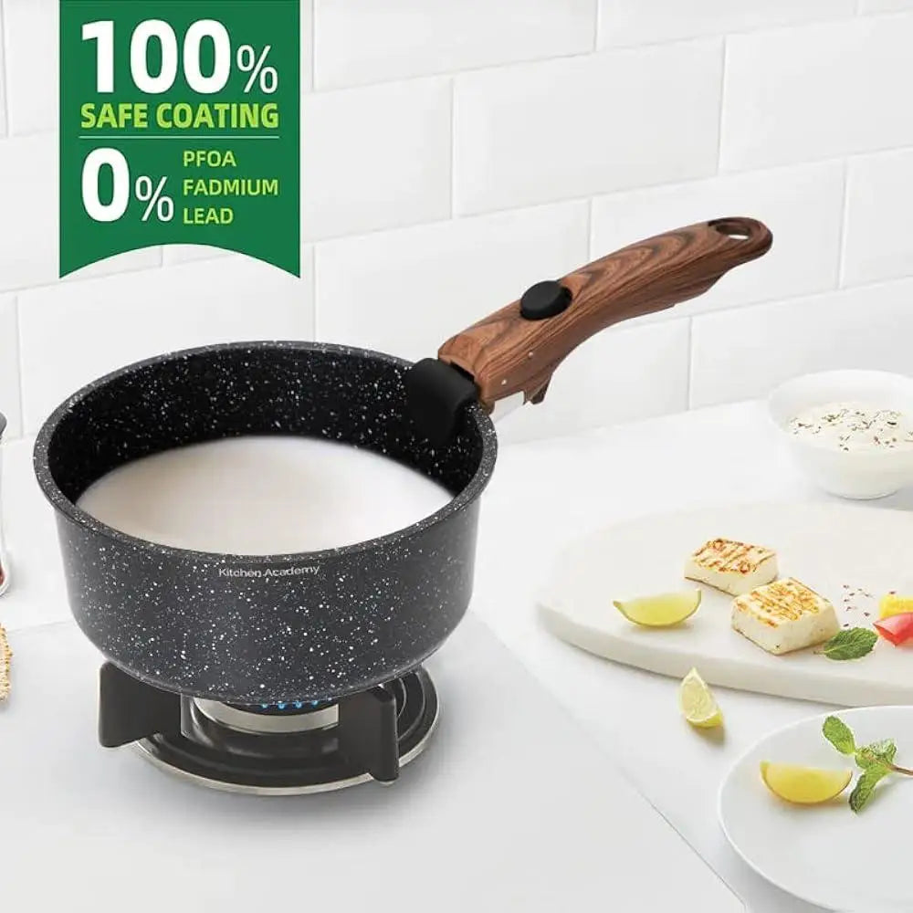 10-Piece Compact Kitchen Cookware Set in Black