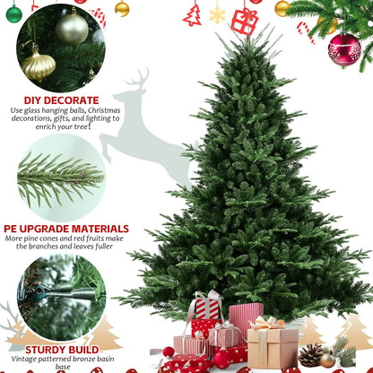 Pre-Lit Lifelike 7.5' Fir Christmas Tree