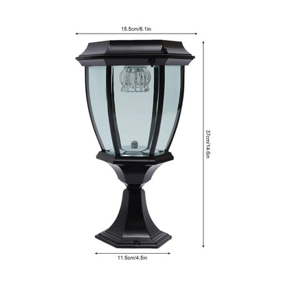 Victoria Modern Outdoor Solar Powered Pillar Light