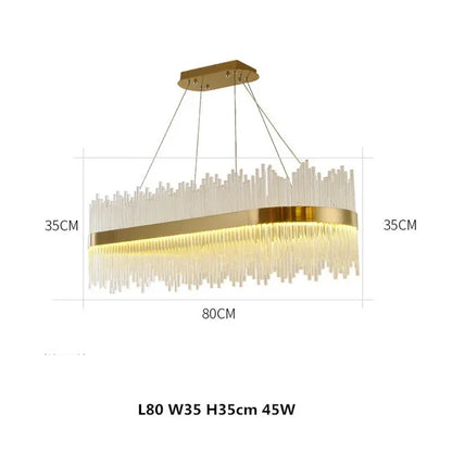 Modern LED Dimmable Crystal Chandelier