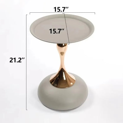 Modern Metal Pedestal/Accent Table   