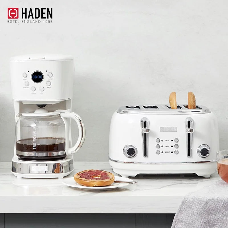 Elegant Design 12 Cup Coffee Maker & 4-Slice Toaster