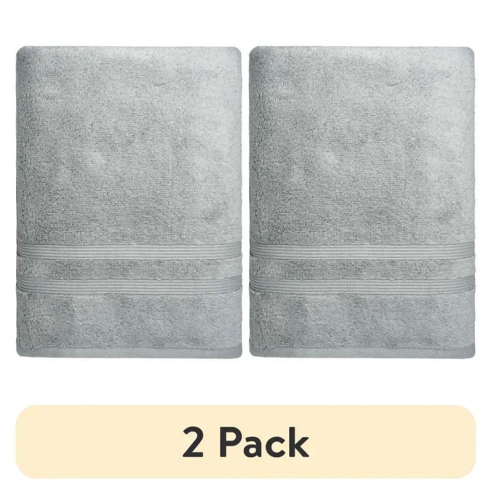 Soft Silver Quick Dry Cotton Bath Towel