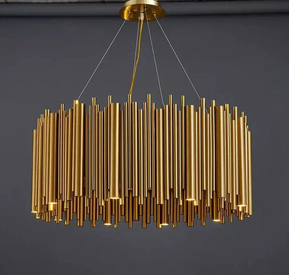 Modern Simple Gold Pendant LED Chandelier