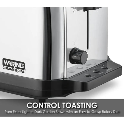 Commercial 4-Slice Extra Long Slot Pop-up Toaster   Light Duty Pop-Up Toaster, 120V, 5-15 Phase Plug