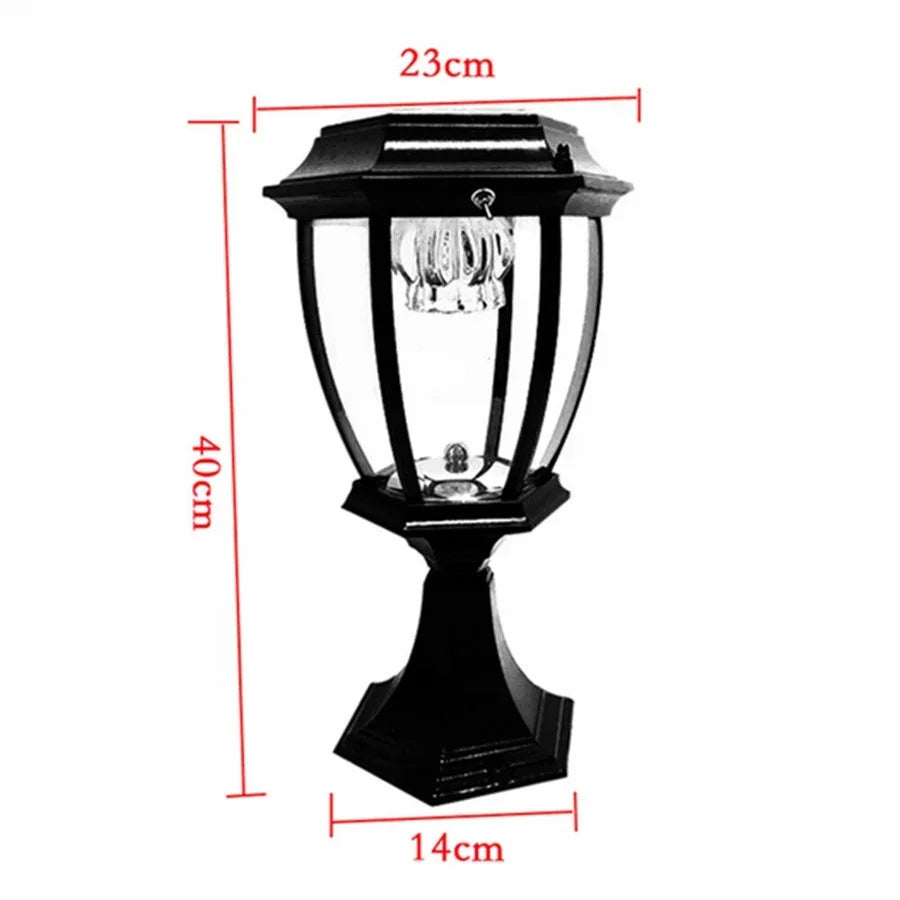 Victoria Modern Outdoor Solar Powered Pillar Light